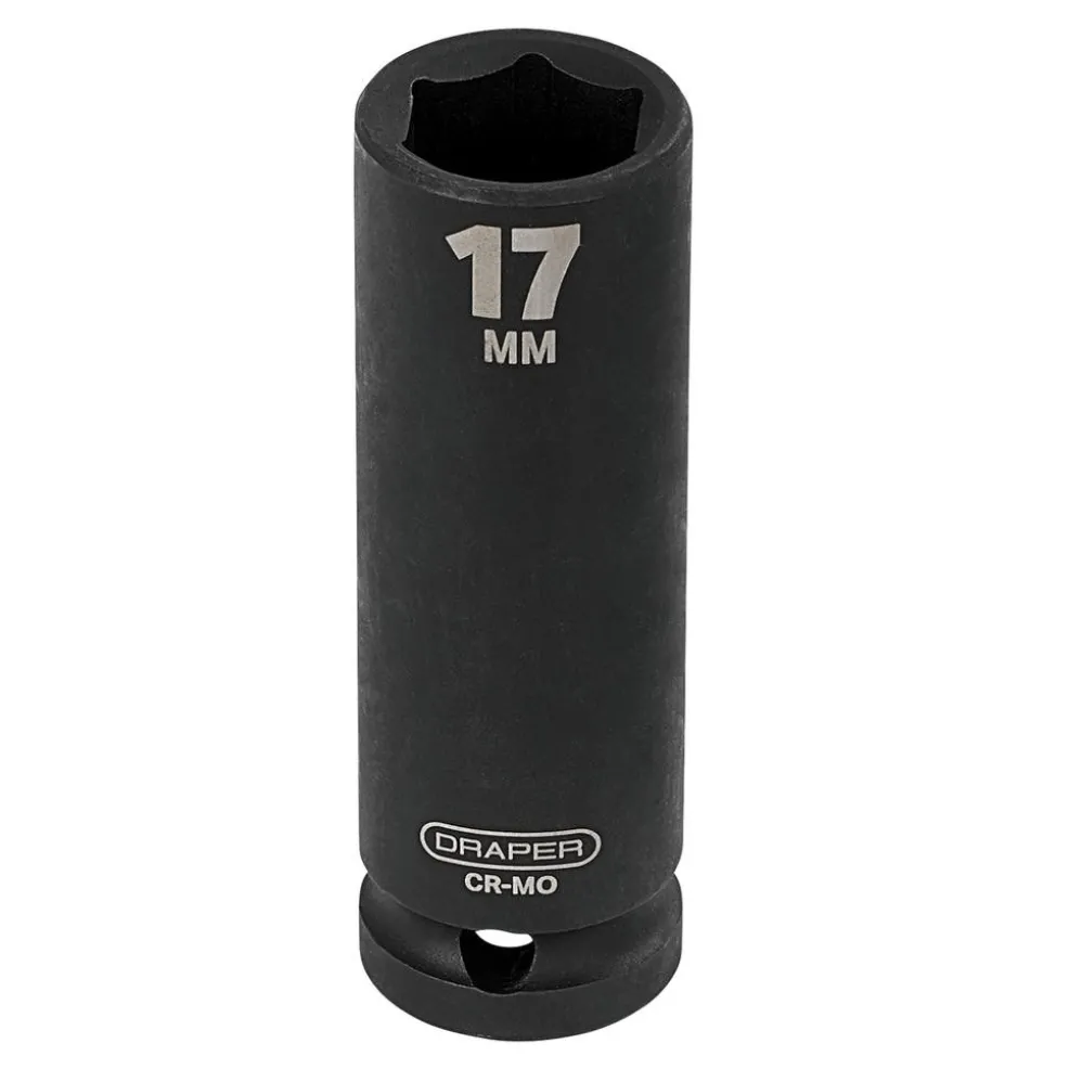 Draper HI-TORQ® Deep Impact Socket, 1/2" Sq. Dr., 17mm