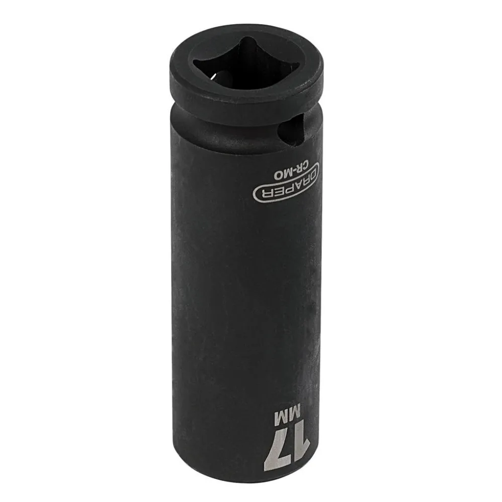 Draper HI-TORQ® Deep Impact Socket, 1/2" Sq. Dr., 17mm