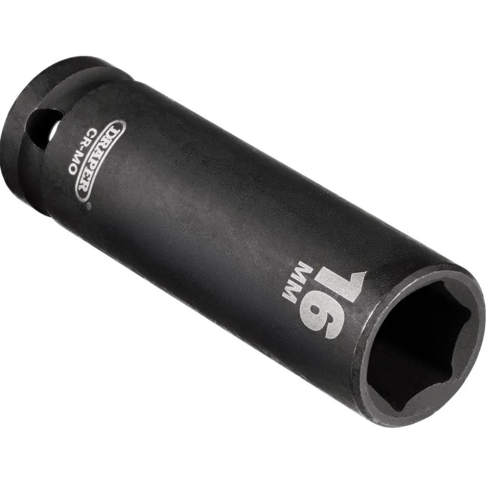Draper HI-TORQ® Deep Impact Socket, 1/2" Sq. Dr., 16mm