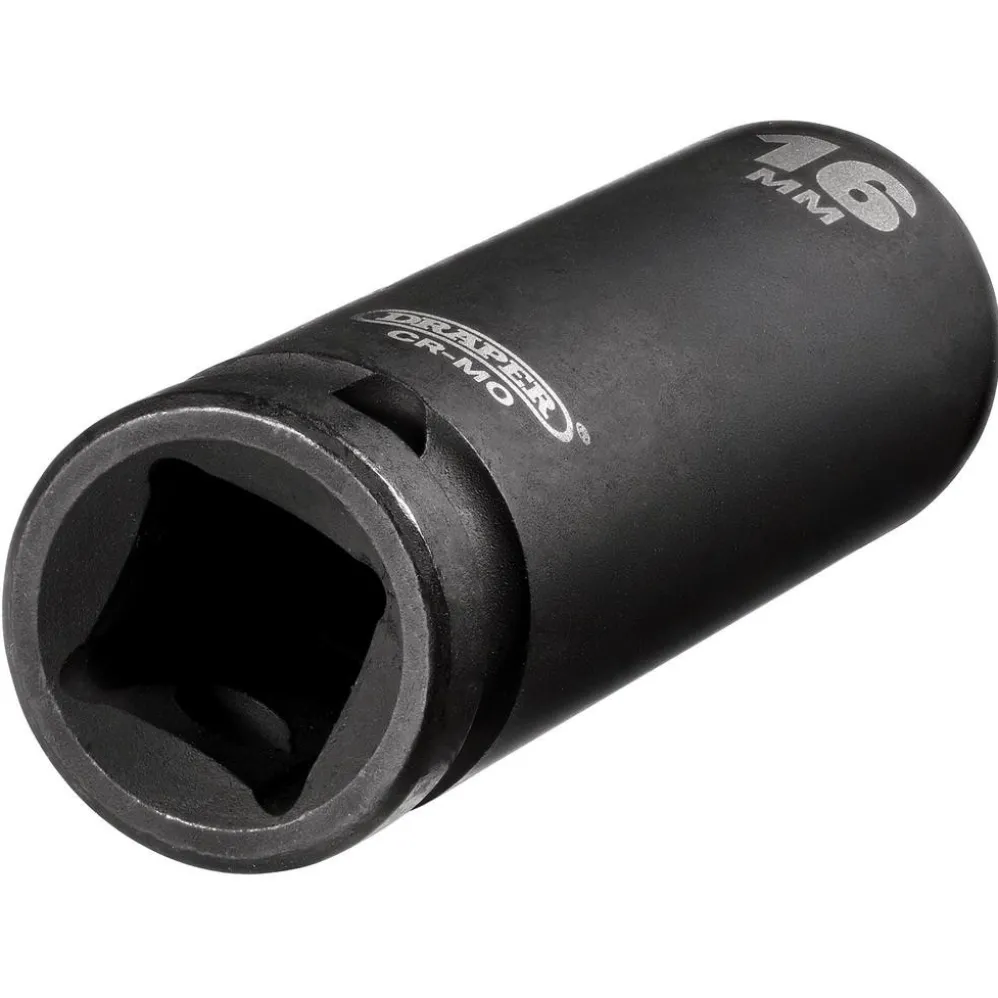 Draper HI-TORQ® Deep Impact Socket, 1/2" Sq. Dr., 16mm