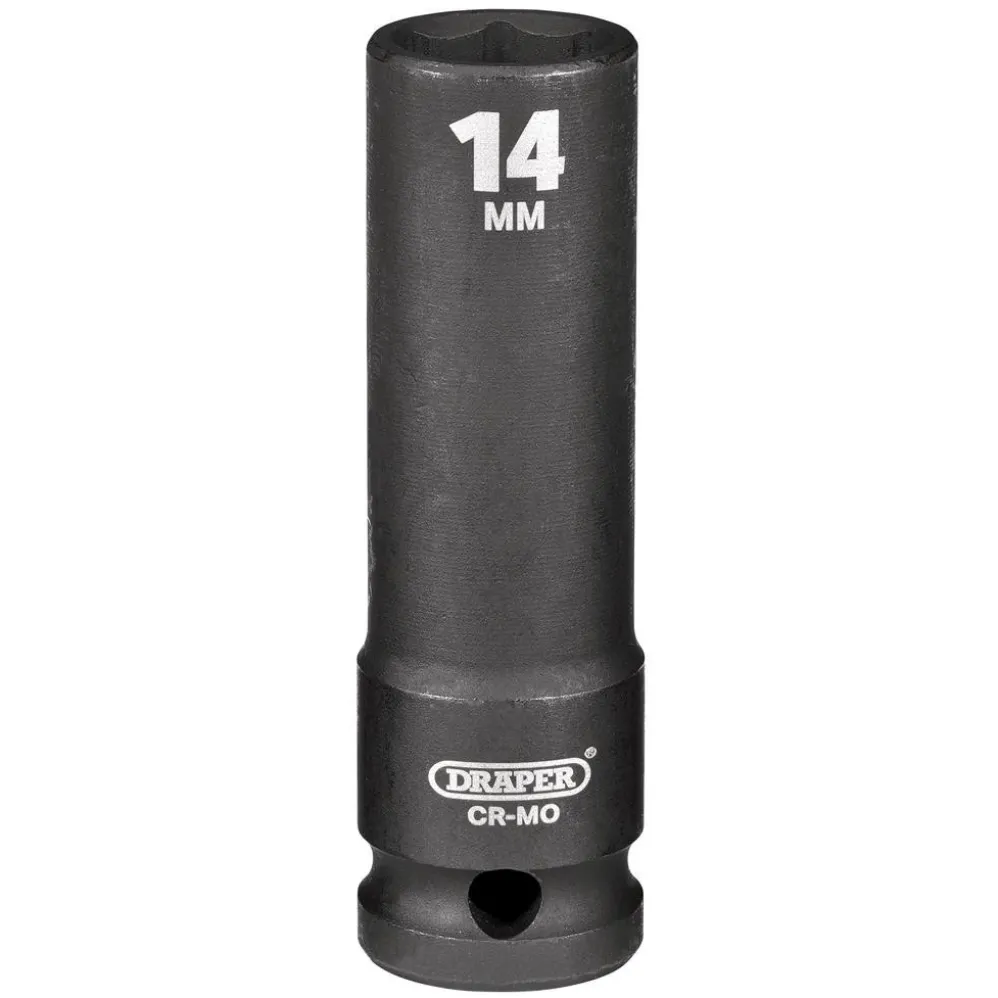 Draper HI-TORQ® Deep Impact Socket, 1/2" Sq. Dr., 14mm