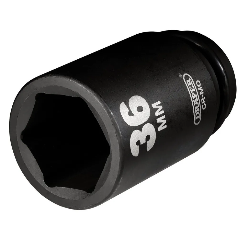 Draper Hi-TORQ® Deep Impact Socket, 3/4" Sq. Dr., 36mm