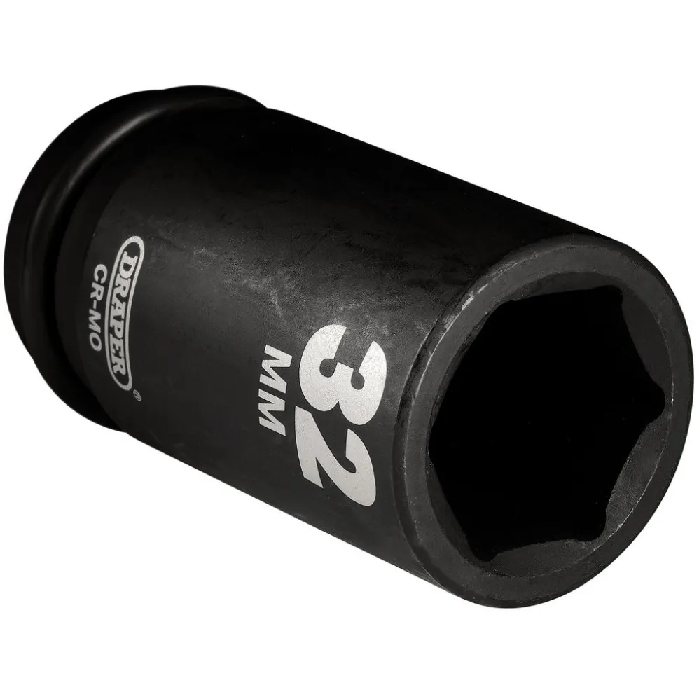 Draper Hi-TORQ® Deep Impact Socket, 3/4" Sq. Dr., 32mm