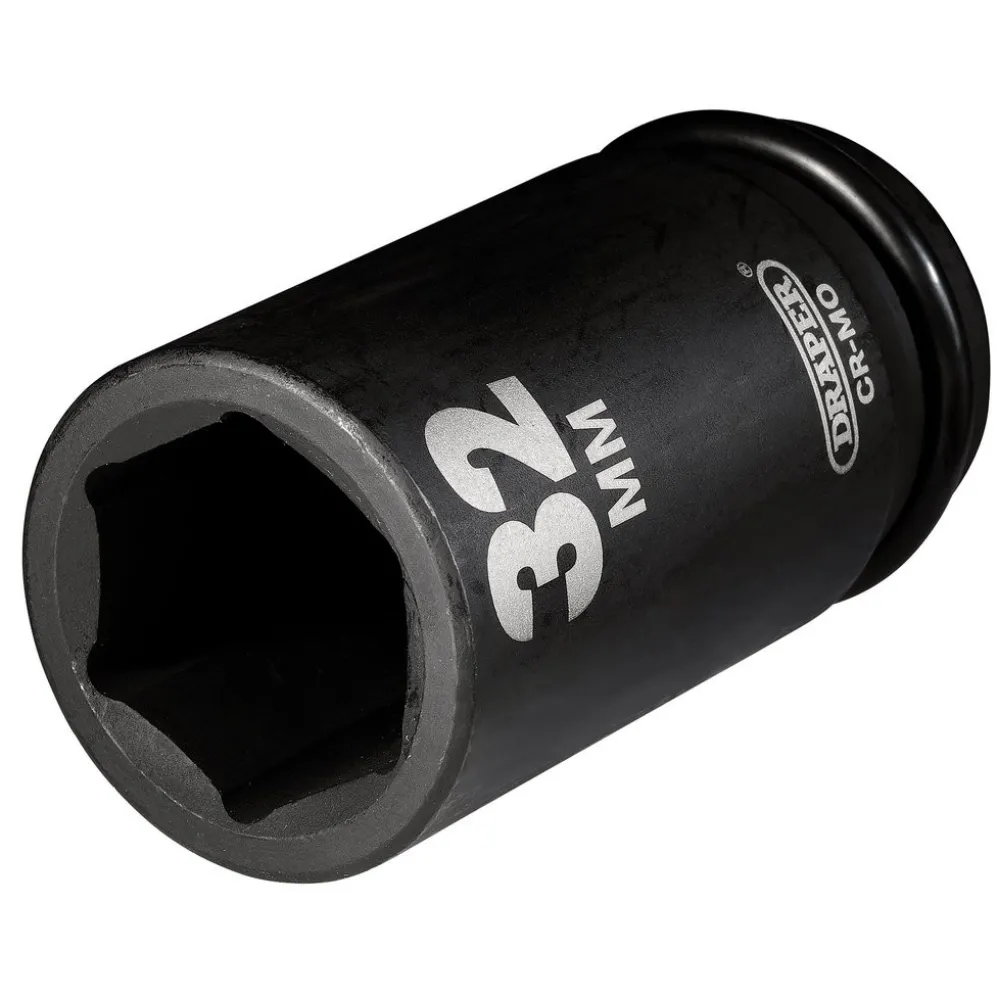 Draper Hi-TORQ® Deep Impact Socket, 3/4" Sq. Dr., 32mm