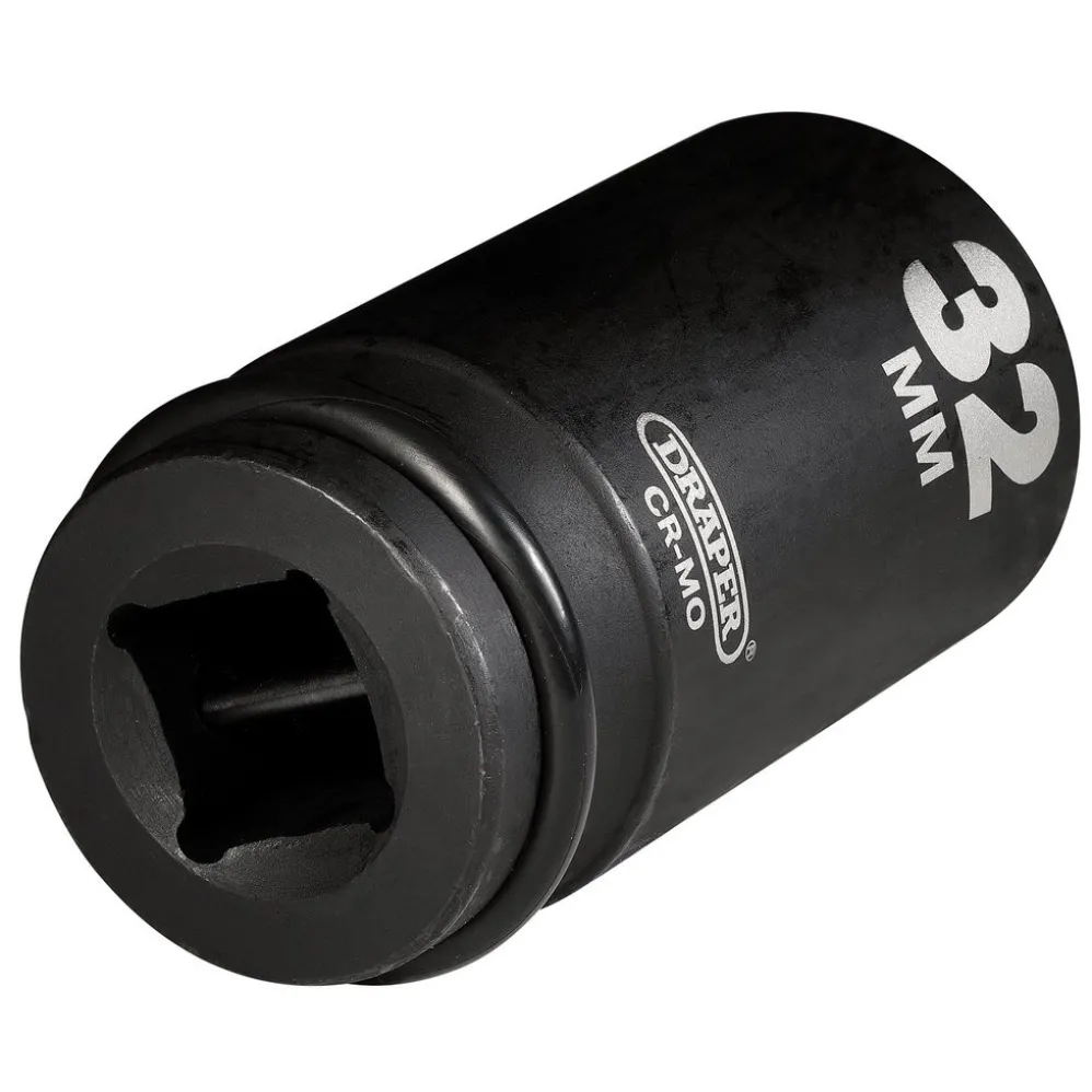 Draper Hi-TORQ® Deep Impact Socket, 3/4" Sq. Dr., 32mm