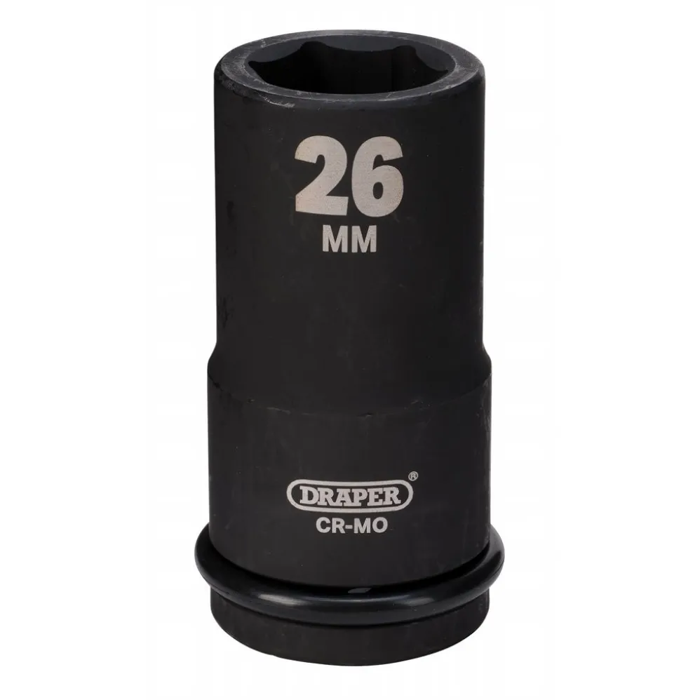 Draper Hi-TORQ® Deep Impact Socket, 3/4" Sq. Dr., 26mm