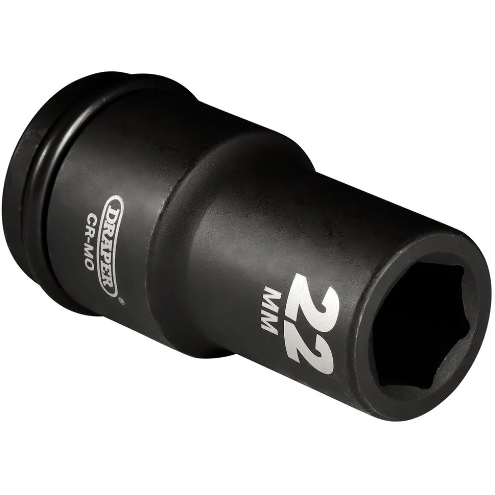 Draper Hi-TORQ® Deep Impact Socket, 3/4" Sq. Dr., 22mm