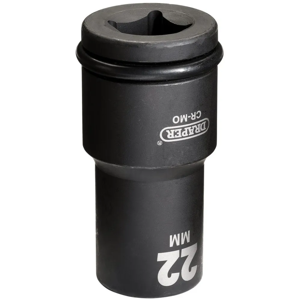 Draper Hi-TORQ® Deep Impact Socket, 3/4" Sq. Dr., 22mm