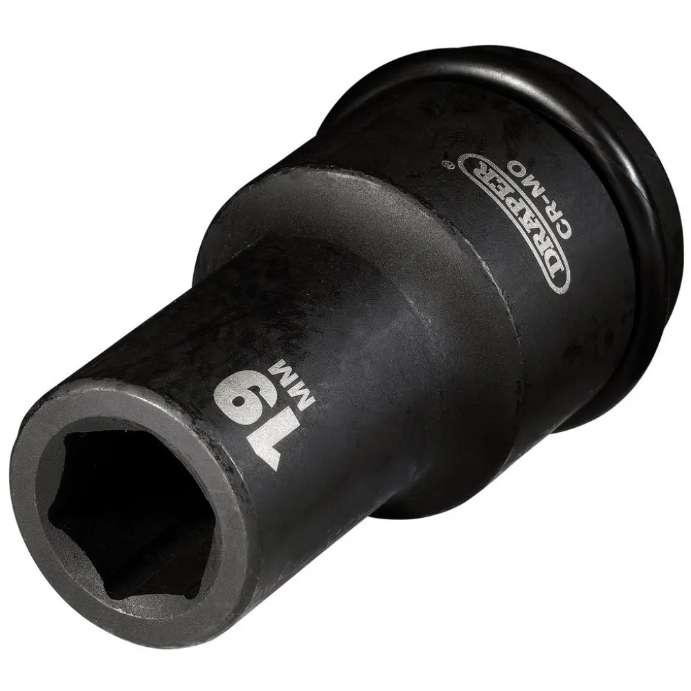 Draper Hi-TORQ® Deep Impact Socket, 3/4" Sq. Dr., 19mm