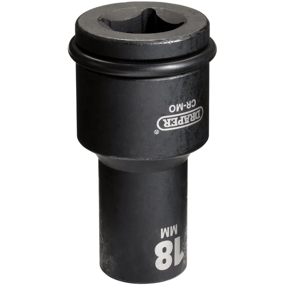 Draper Hi-TORQ® Deep Impact Socket, 3/4" Sq. Dr., 18mm