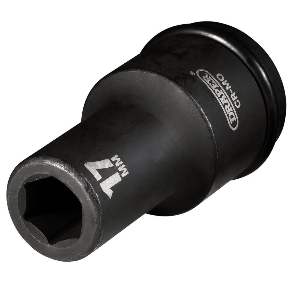 Draper Hi-TORQ® Deep Impact Socket, 3/4" Sq. Dr., 17mm