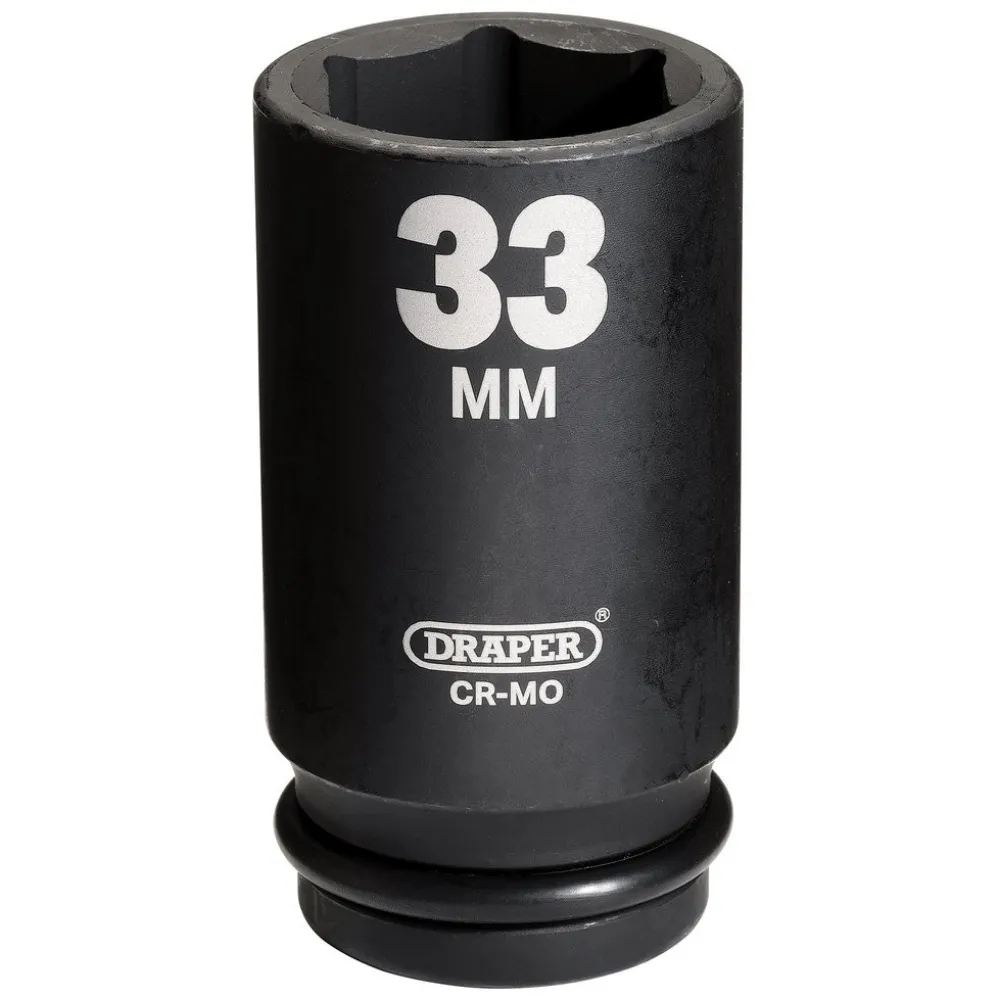 Draper Hi-TORQ® Deep Impact Socket, 3/4" Sq. Dr., 33mm