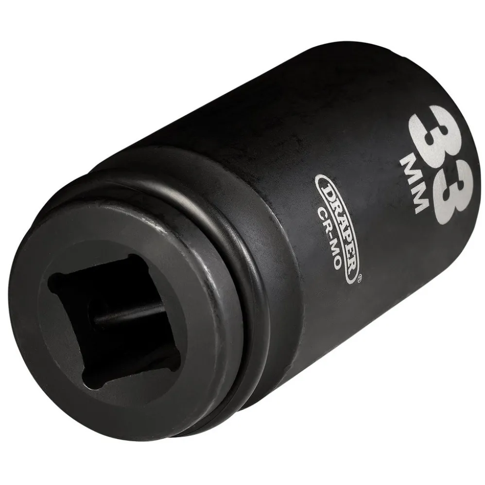 Draper Hi-TORQ® Deep Impact Socket, 3/4" Sq. Dr., 33mm