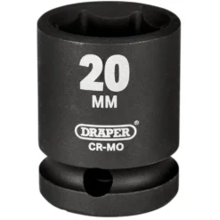 Draper Hi-TORQ® Impact Socket, 1/2" Sq. Dr., 20mm