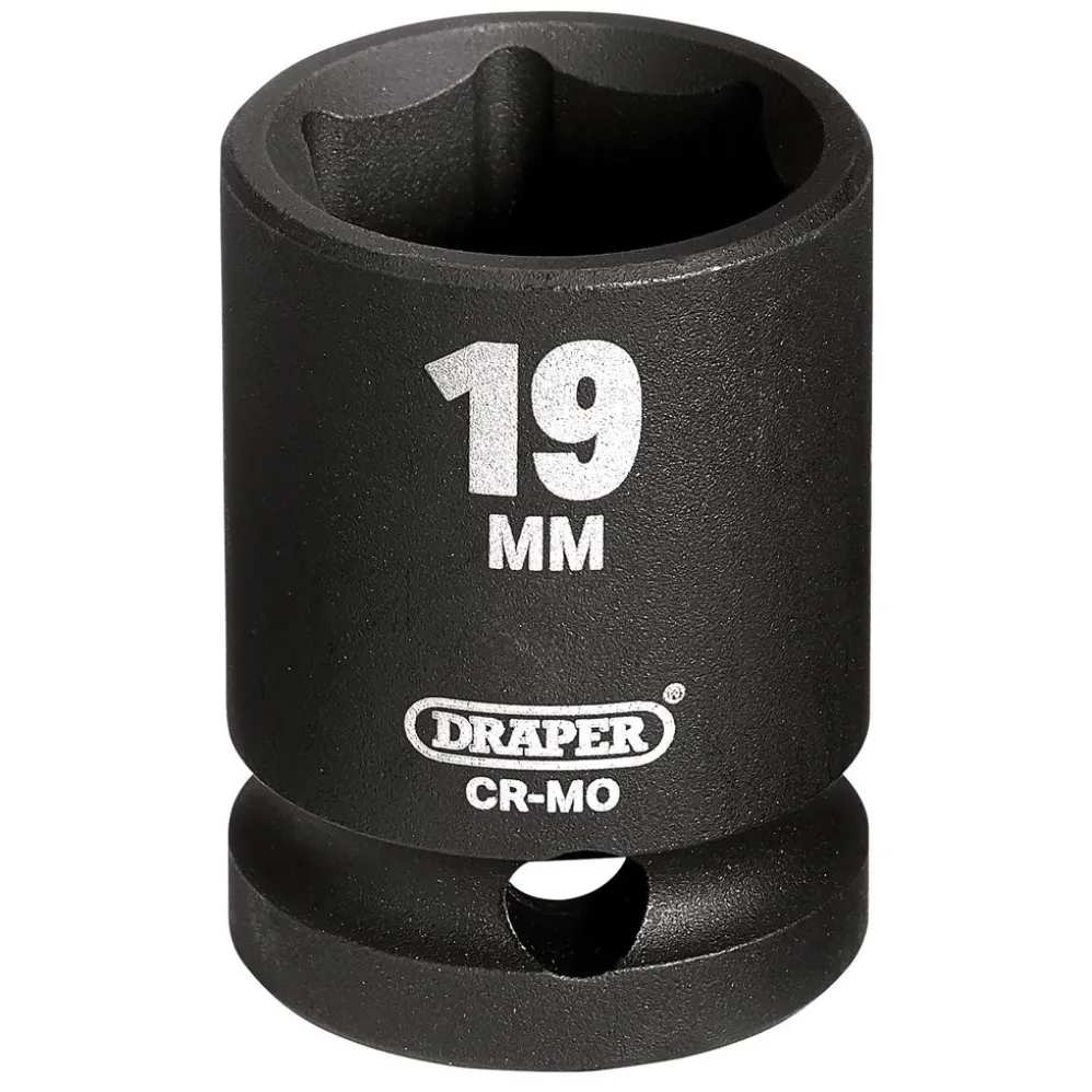 Draper HI-TORQ® Impact Socket, 1/2" Sq. Dr., 19mm