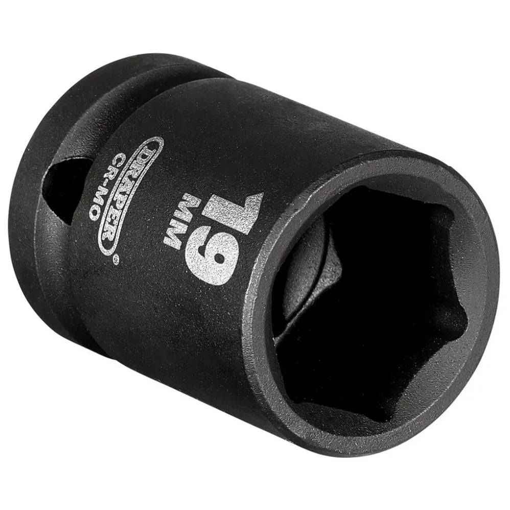 Draper HI-TORQ® Impact Socket, 1/2" Sq. Dr., 19mm