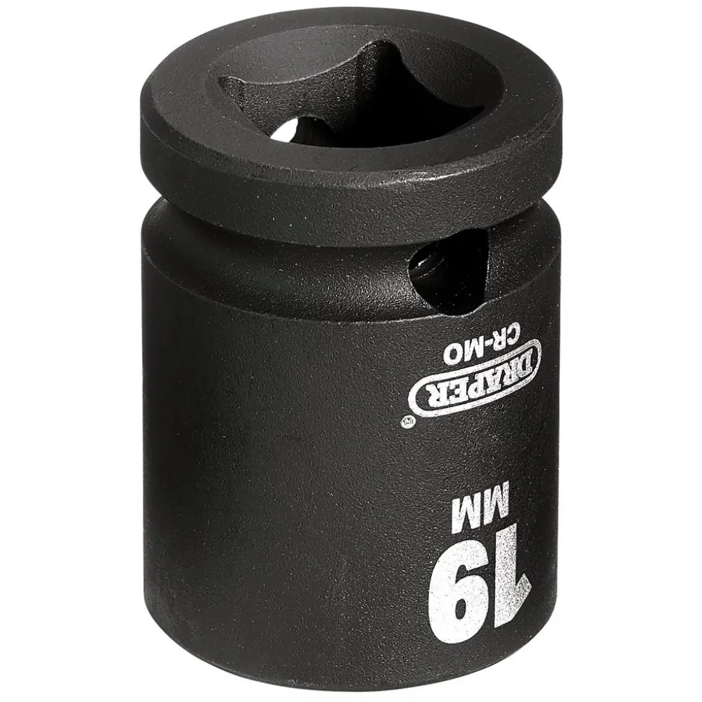 Draper HI-TORQ® Impact Socket, 1/2" Sq. Dr., 19mm