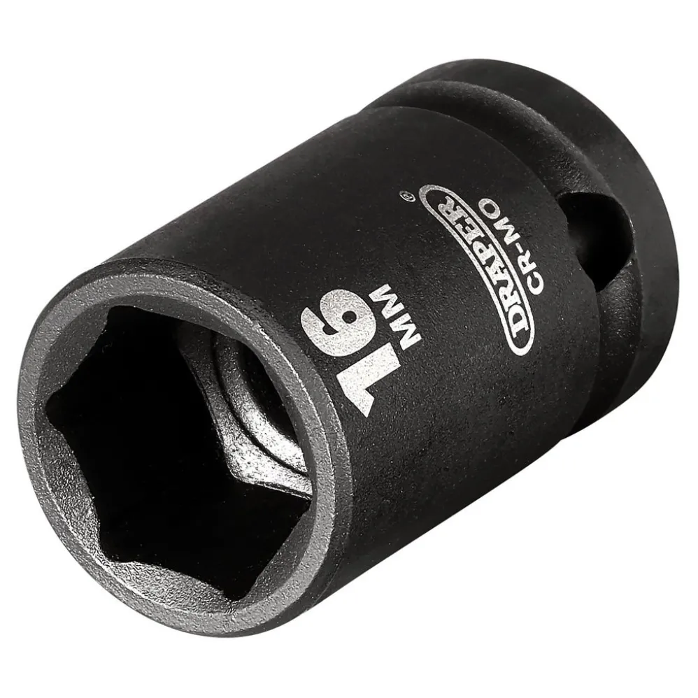 Draper HI-TORQ® Impact Socket, 1/2" Sq. Dr., 16mm