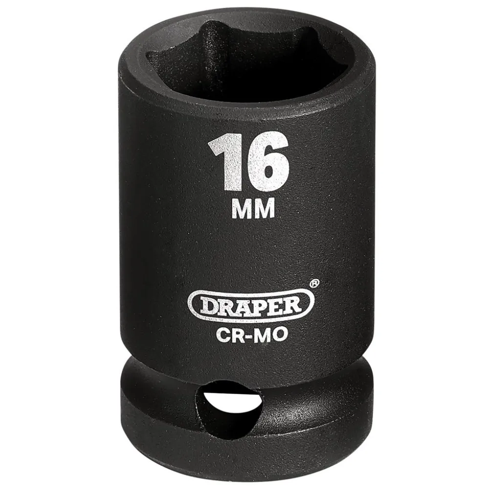Draper HI-TORQ® Impact Socket, 1/2" Sq. Dr., 16mm