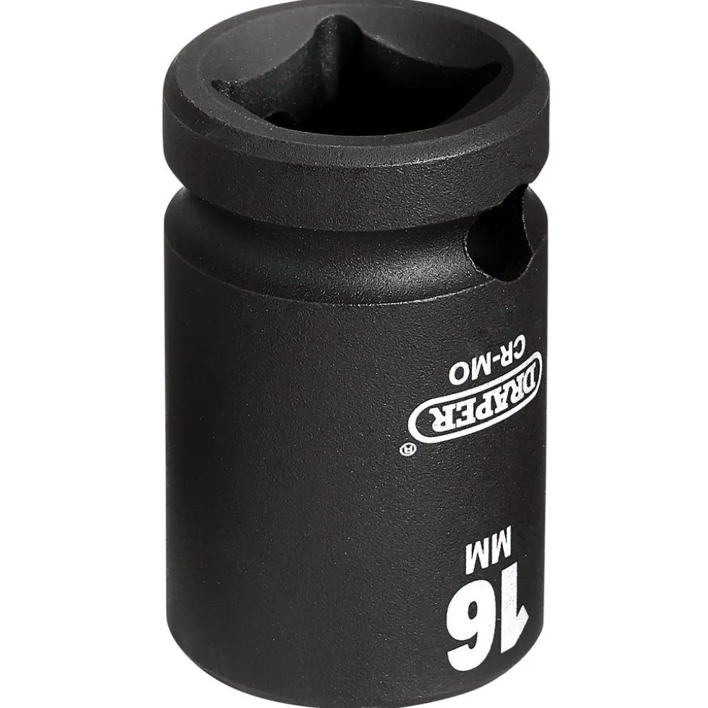 Draper HI-TORQ® Impact Socket, 1/2" Sq. Dr., 16mm