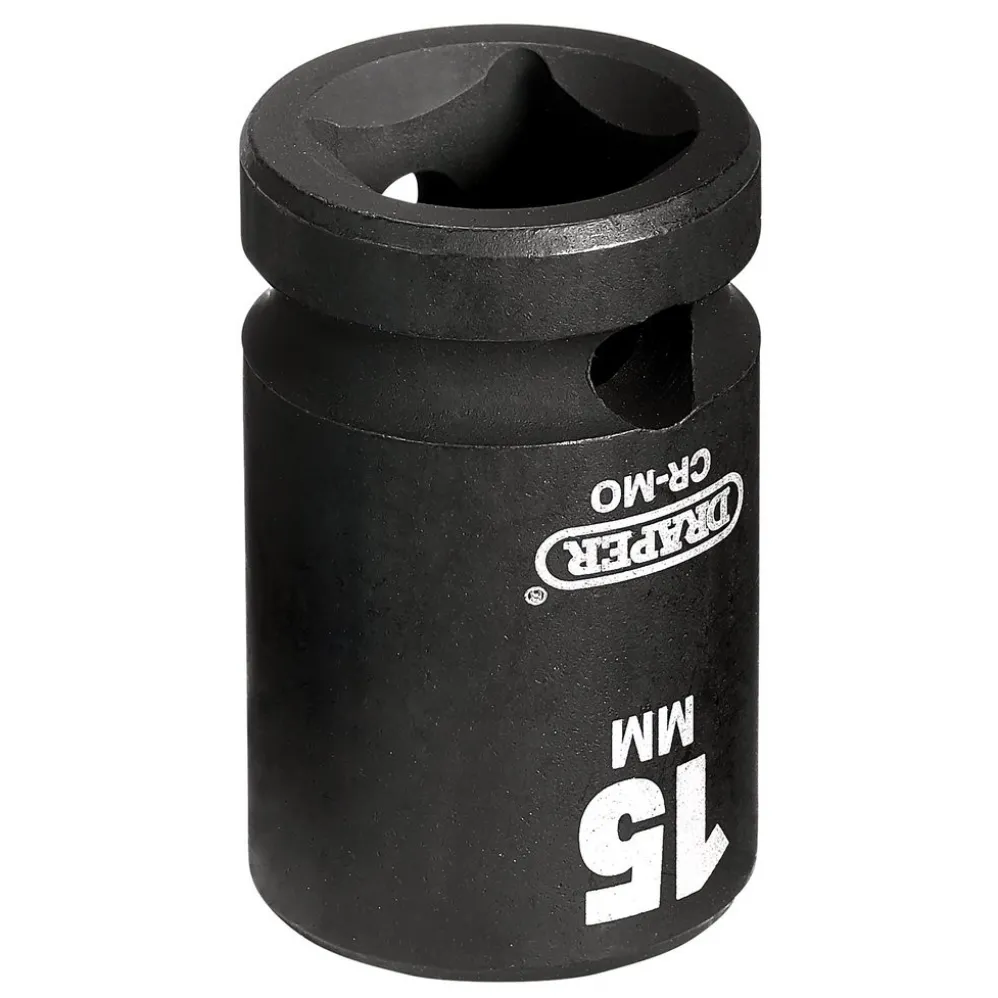 Draper HI-TORQ® Impact Socket, 1/2" Sq. Dr., 15mm