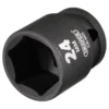 Draper HI-TORQ® Impact Socket, 1/2" Sq. Dr., 24mm