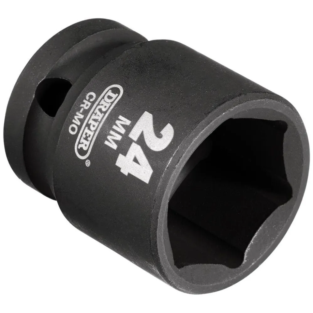 Draper HI-TORQ® Impact Socket, 1/2" Sq. Dr., 24mm