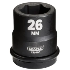 Draper Hi-TORQ® Impact Socket, 3/4" Sq. Dr., 26mm