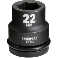 Draper Hi-TORQ® Impact Socket, 3/4" Sq. Dr., 22mm