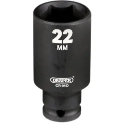 Draper HI-TORQ® Metric Deep Impact Socket, 3/8" Sq. Dr., 22mm