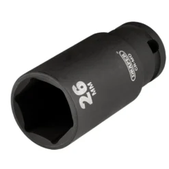 Draper HI-TORQ® Metric Deep Impact Socket, 1/2" Sq. Dr., 26mm