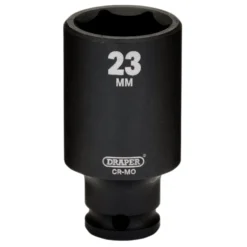 Draper HI-TORQ® Metric Deep Impact Socket, 3/8" Sq. Dr., 23mm