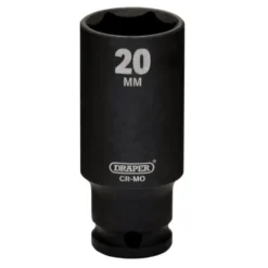 Draper HI-TORQ® Metric Deep Impact Socket, 3/8" Sq. Dr., 20mm