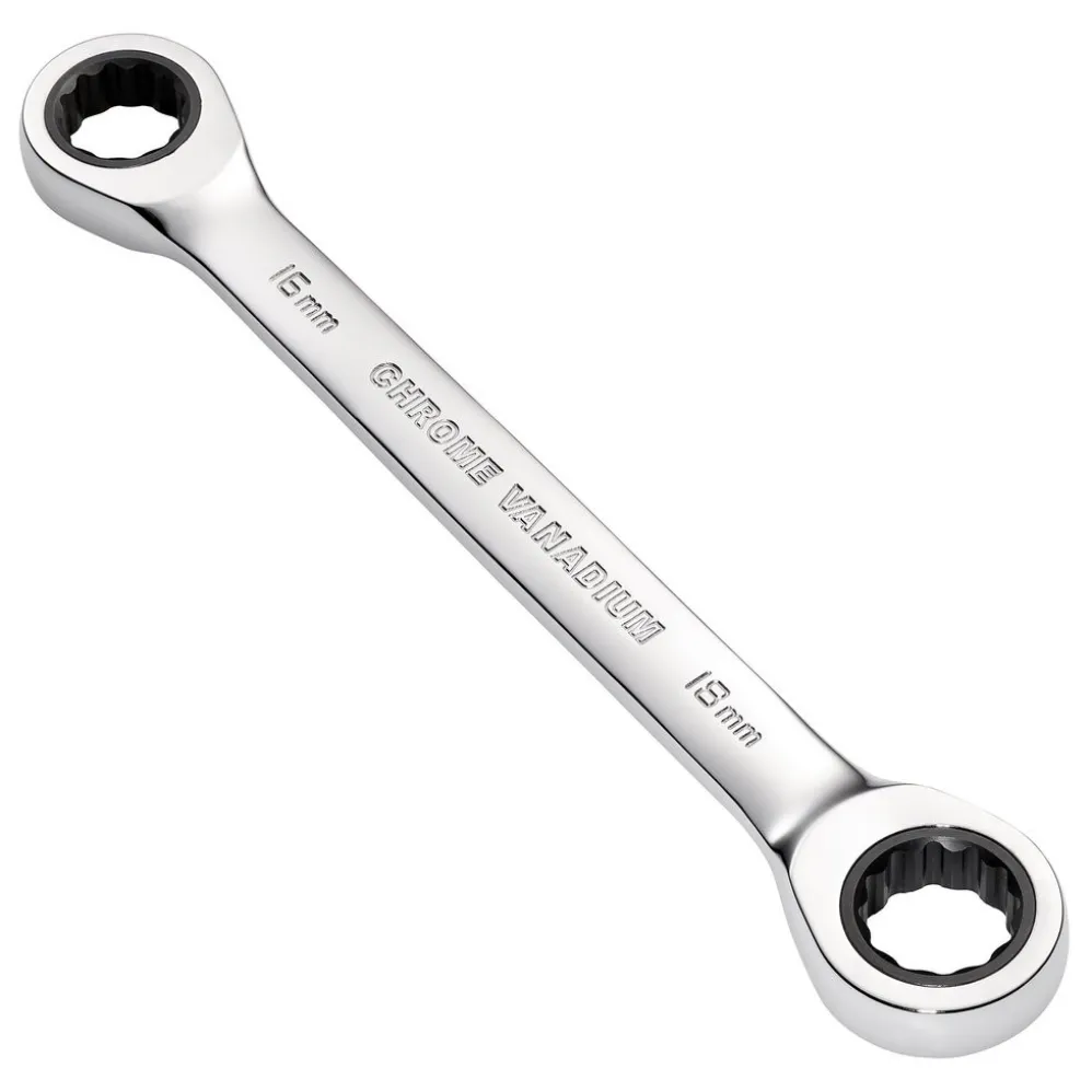 Draper HI-TORQ® Metric Double Ratchet Ring Spanner, 16 x 18mm
