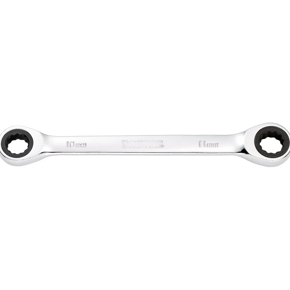 Draper HI-TORQ® Metric Double Ratchet Ring Spanner, 10 x 11mm