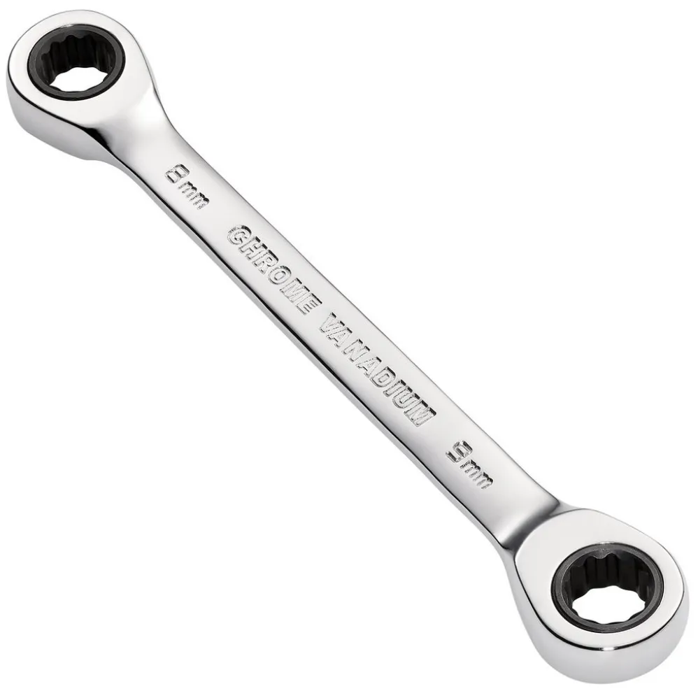 Draper HI-TORQ® Metric Double Ratchet Ring Spanner, 8 x 9mm