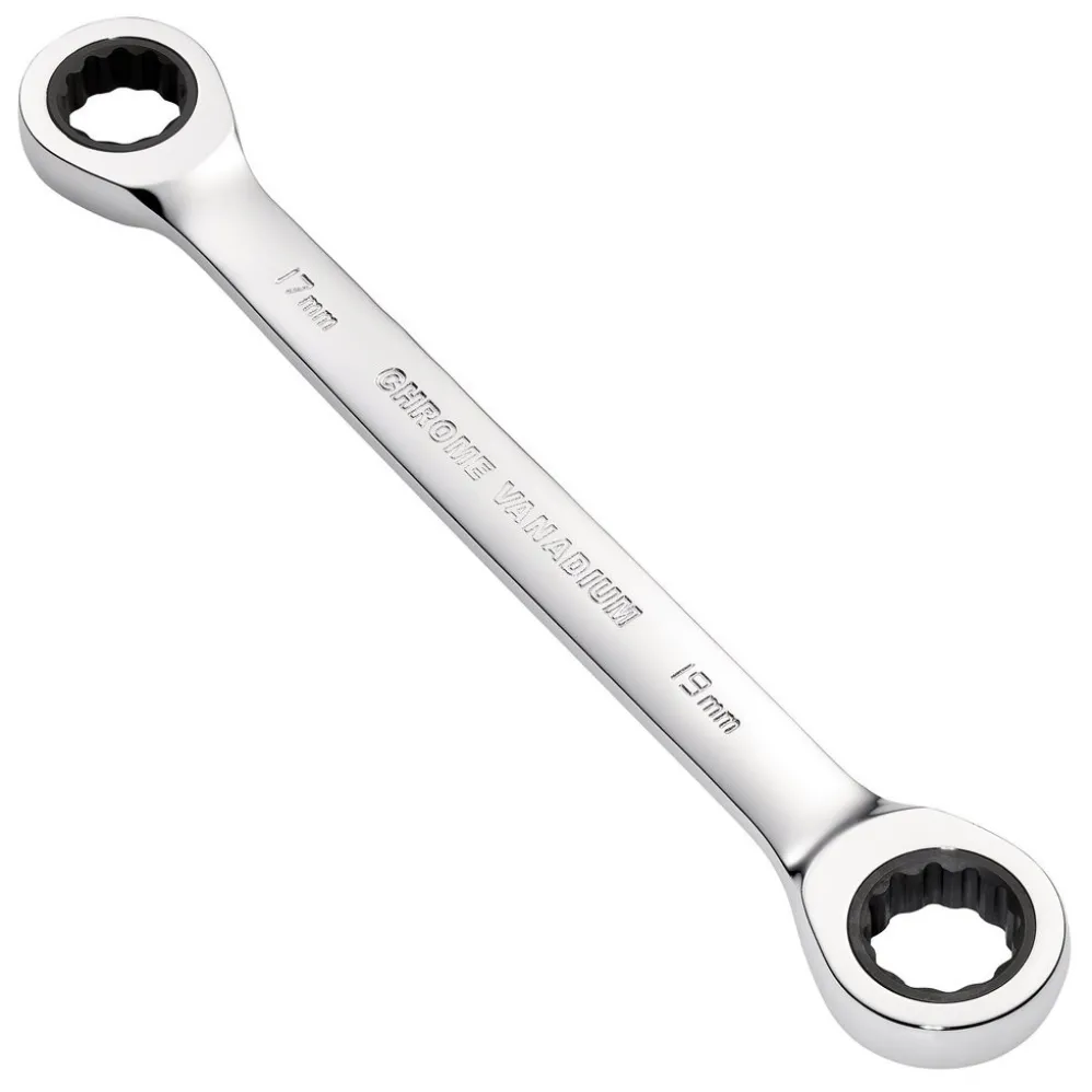 Draper HI-TORQ® Metric Double Ratchet Ring Spanner, 17 x 19mm