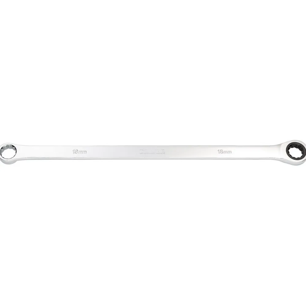 Draper HI-TORQ® Metric Extra-Long Double Ring Ratchet Spanner, 18mm