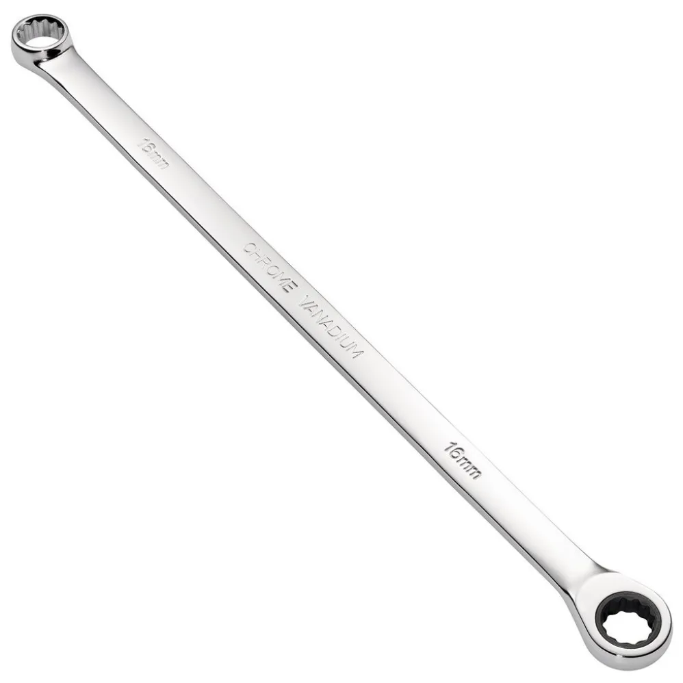 Draper HI-TORQ® Metric Extra-Long Double Ring Ratchet Spanner, 16mm