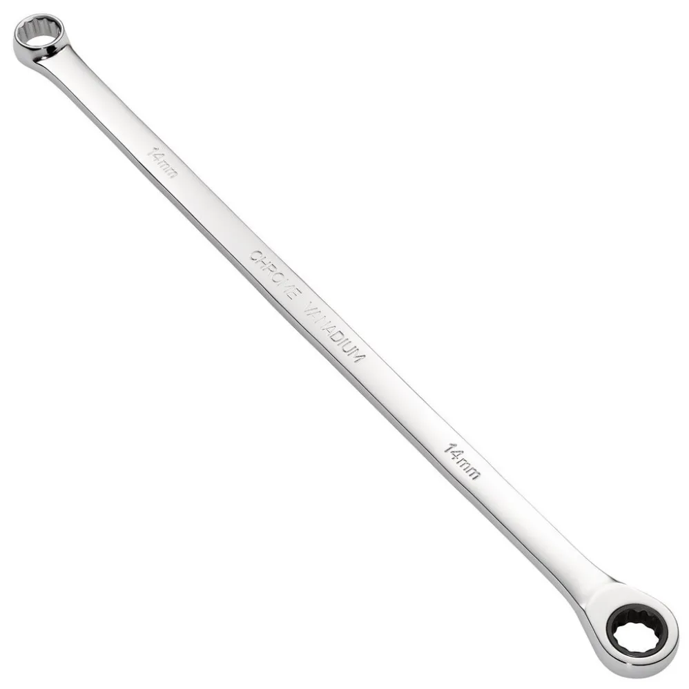 Draper HI-TORQ® Metric Extra-Long Double Ring Ratchet Spanner, 14mm