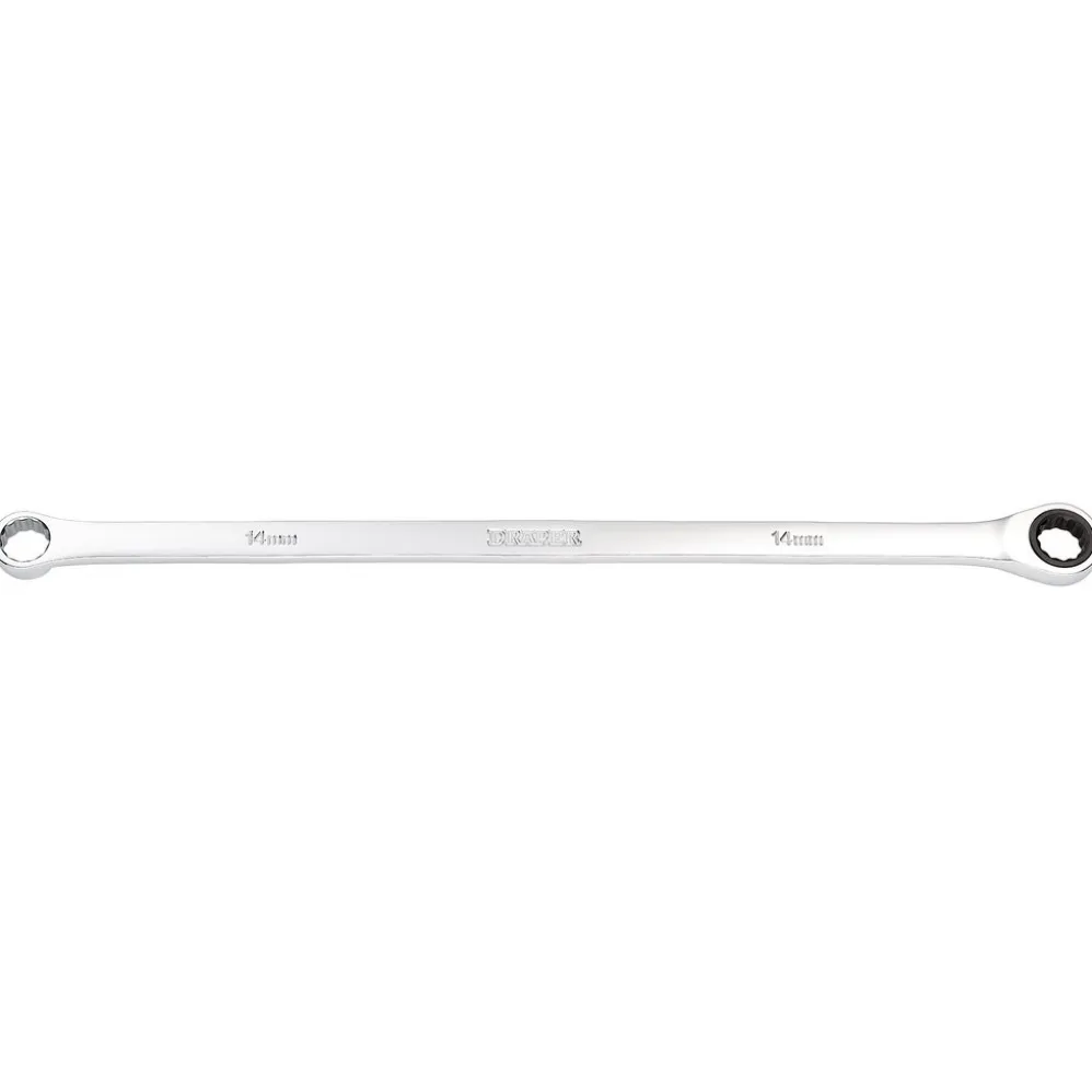 Draper HI-TORQ® Metric Extra-Long Double Ring Ratchet Spanner, 14mm