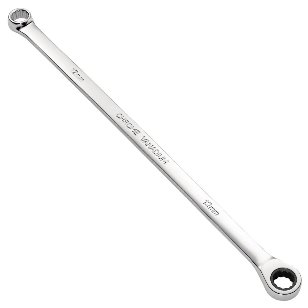 Draper HI-TORQ® Metric Extra-Long Double Ring Ratchet Spanner, 12mm