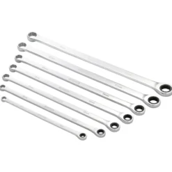 Draper HI-TORQ® Metric Extra-Long Double Ring Ratchet Spanner Set (7 Piece)