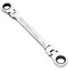 Draper HI-TORQ® Metric Flexible Head Double Ring Ratchet Spanner, 16 x 17mm