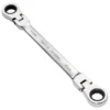 Draper HI-TORQ® Metric Flexible Head Double Ring Ratchet Spanner, 14 x 15mm