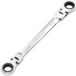 Draper HI-TORQ® Metric Flexible Head Double Ring Ratchet Spanner, 14 x 15mm