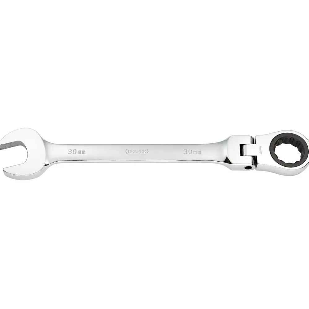 Draper HI-TORQ® Metric Flexible Head Ratcheting Combination Spanner, 30mm