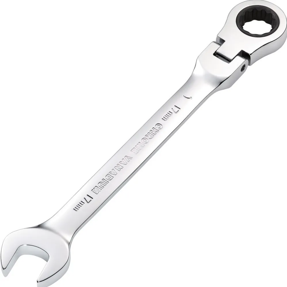 Draper HI-TORQ® Metric Flexible Head Ratcheting Combination Spanner, 17mm