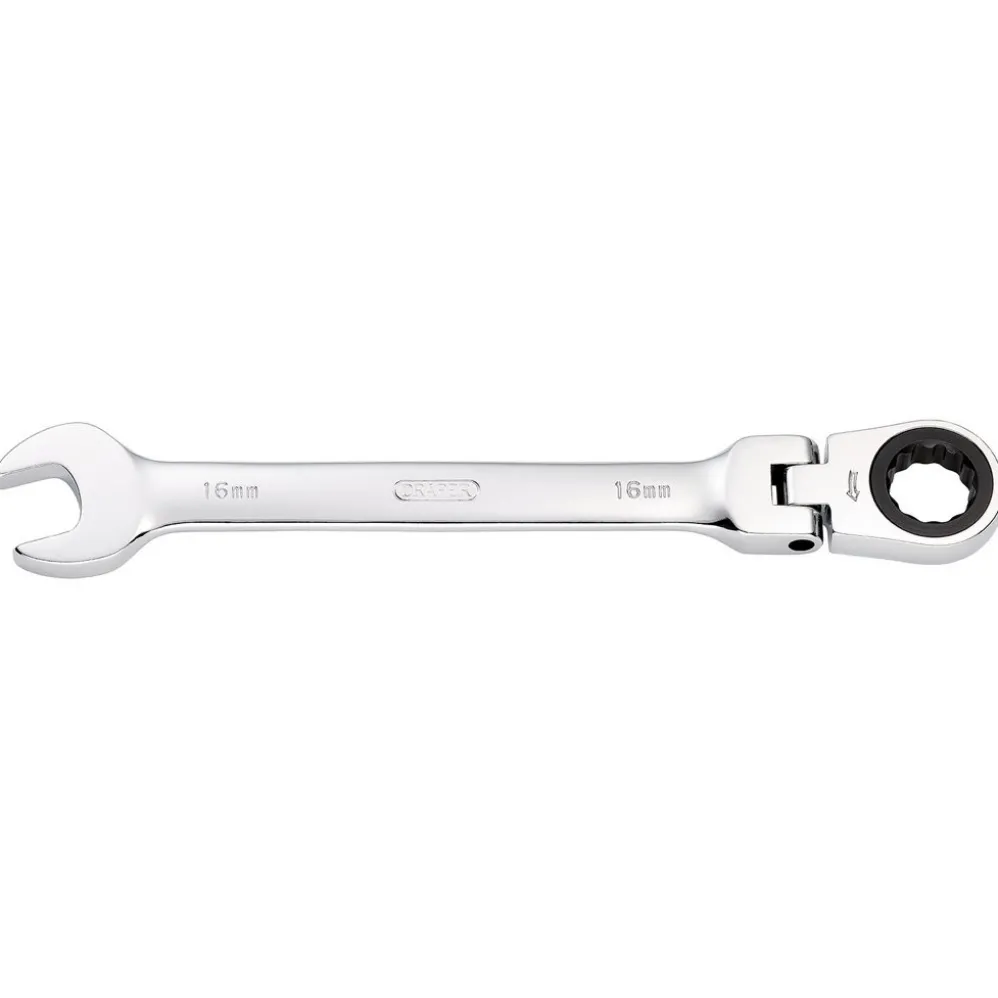 Draper HI-TORQ® Metric Flexible Head Ratcheting Combination Spanner, 16mm