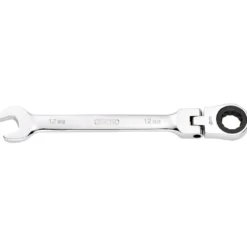 Draper HI-TORQ® Metric Flexible Head Ratcheting Combination Spanner, 12mm